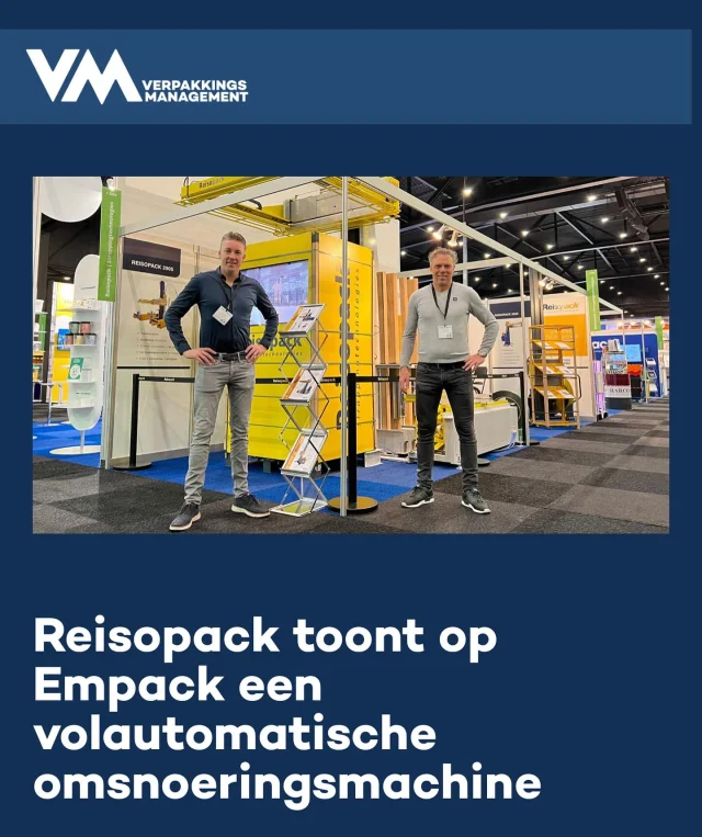 Heeft u dit artikel al gelezen op @verpakkingsmanagement ? Reisopack is ook dit jaar aanwezig op de Empack en we demonstreren hier onder meer onze volautomatische 2903 omsnoeringsmachine! 

Deze omsnoerder kan in 41 seconden drie omsnoeringsbanden aanbrengen, zowel met als zonder hoeklatten. Hij is geschikt voor integratie in een geautomatiseerde verpakkingslijn, maar is ook beschikbaar als stand-alone of verrijdbare variant. Stabiele lading tijdens transport gegarandeerd!

Ontmoeten we u op 2 en 3 april in de Brabanthallen? U vindt Reisopack in stand 1.F10 🤝