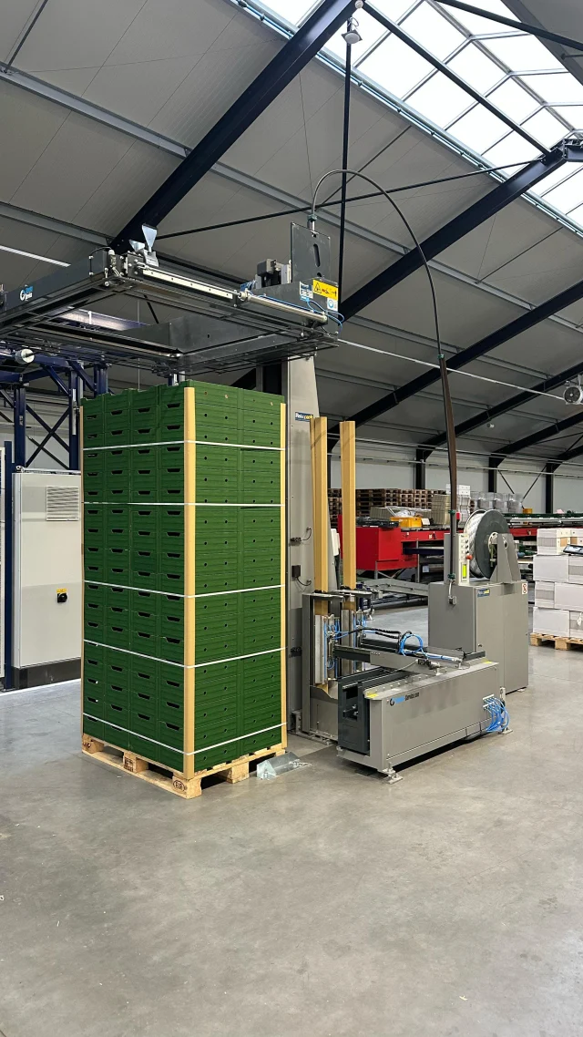 𝗚𝗶𝘃𝗶𝗻𝗴 𝘀𝘁𝗿𝗮𝗽𝗽𝗶𝗻𝗴 𝗺𝗮𝗰𝗵𝗶𝗻𝗲𝘀 𝗮 𝘀𝗲𝗰𝗼𝗻𝗱 𝗹𝗶𝗳𝗲! ♻️
At Kwekerij Vieverde, an innovative cucumber and strawberry greenhouse in Limburg, a second-hand Reisopack 2904 is back in action, effortlessly securing pallets for smooth transport. 

With a full refurbish and expert installation, our used strapping machines deliver top performance—sustainable, cost-effective, and ready for years of reliable service.

Check out the drone footage of this machine at work! 🚀